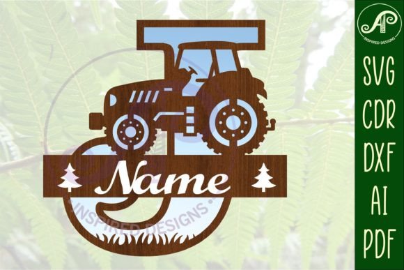Download Tractor Monogram SVG Letter J Cut File - Tractor monogram Collection