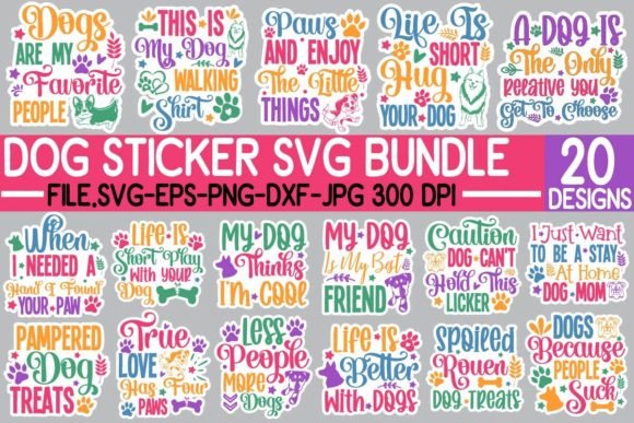 Download Dog Sticker SVG Bundle, Dog SVG Bundle - Dog svg Collection