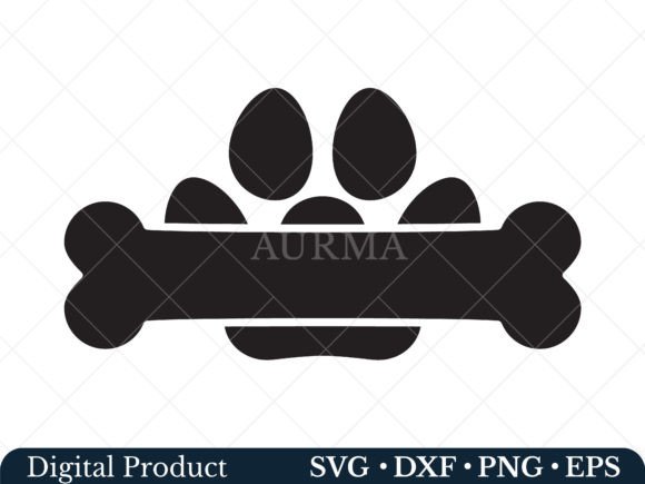Download Paw Print Svg, Dog Bone Svg - Bone svg Collection