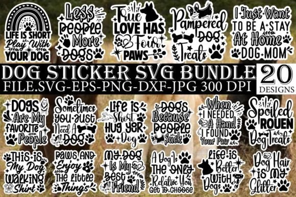 Download Dog SVG Bundle, Dog Sticker SVG Bundle - Dog svg Collection