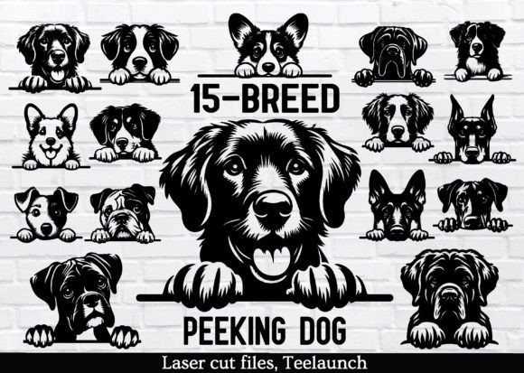 Download 15-PEEKING DOG SVG Bundle - Dog svg Collection